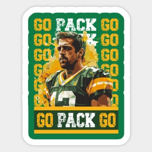 Aaron Rodgers Green Bay Packers Sticker